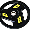 Олимпийский обрезиненный диск 15 кг, черно-желтый Aerofit AFPLC15 | Aerofit Professional | aerofit-russia.ru